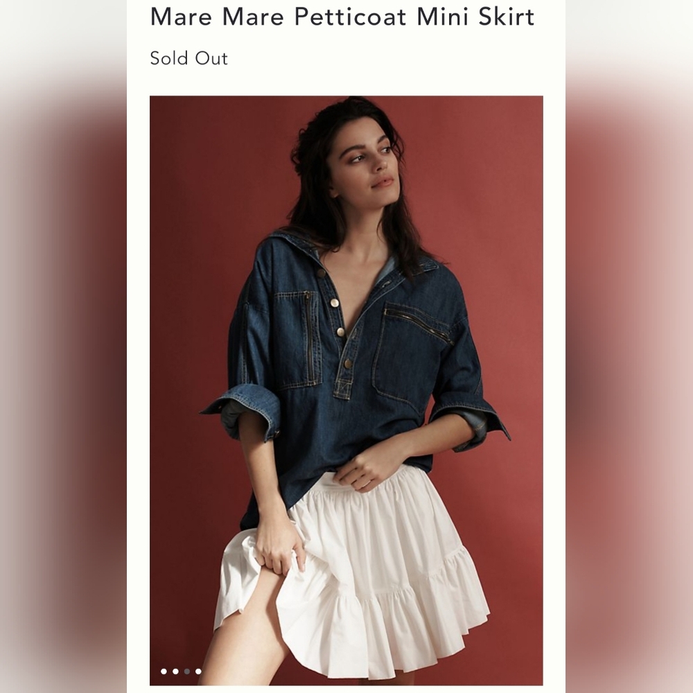 NWT Mare Mare Petticoat Mini Skirt sz Small - Picture 3 of 4